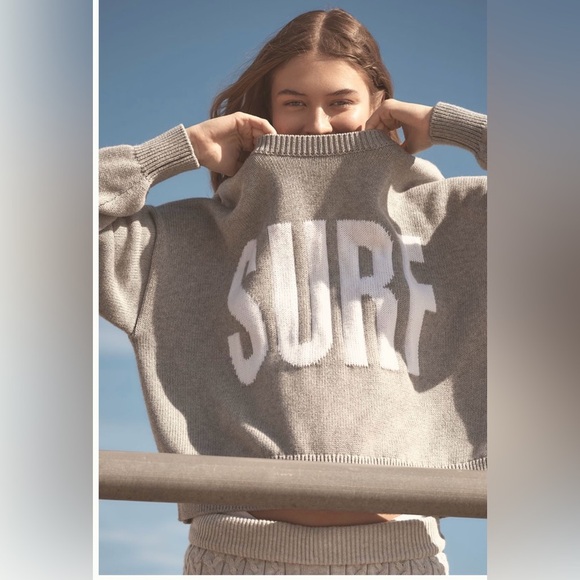 Anthropologie x Electric & Rose Surf Long-Sleeve Sweater Size Small NWT - Picture 4 of 15